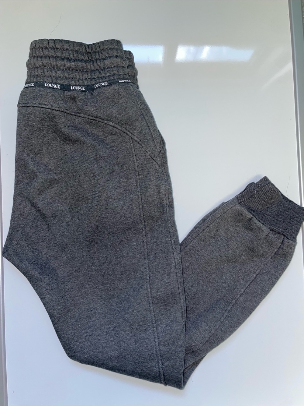 LOUNGE Women's Gray Slim Jogger Sweatpants